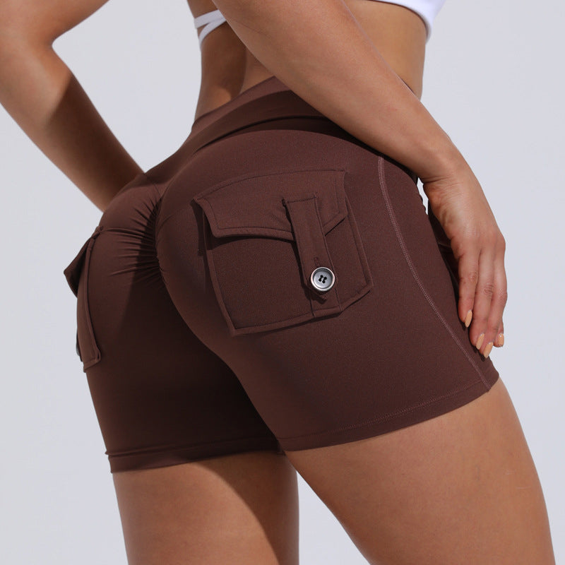 Yoga Shorts With Pockets