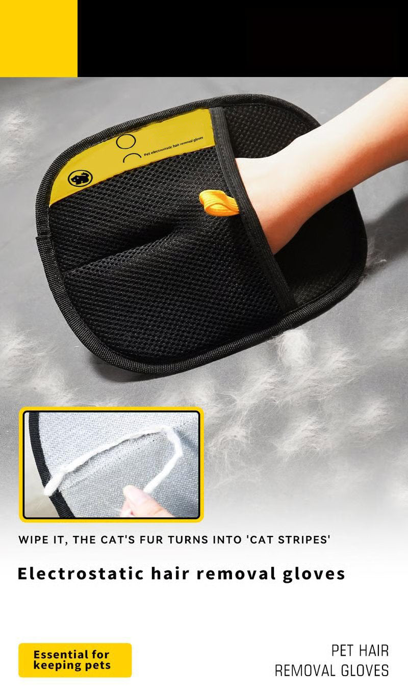 48% Off🔥Pet Hair Remover Static Electricity Gloves-Larger, Thicker, and Harder