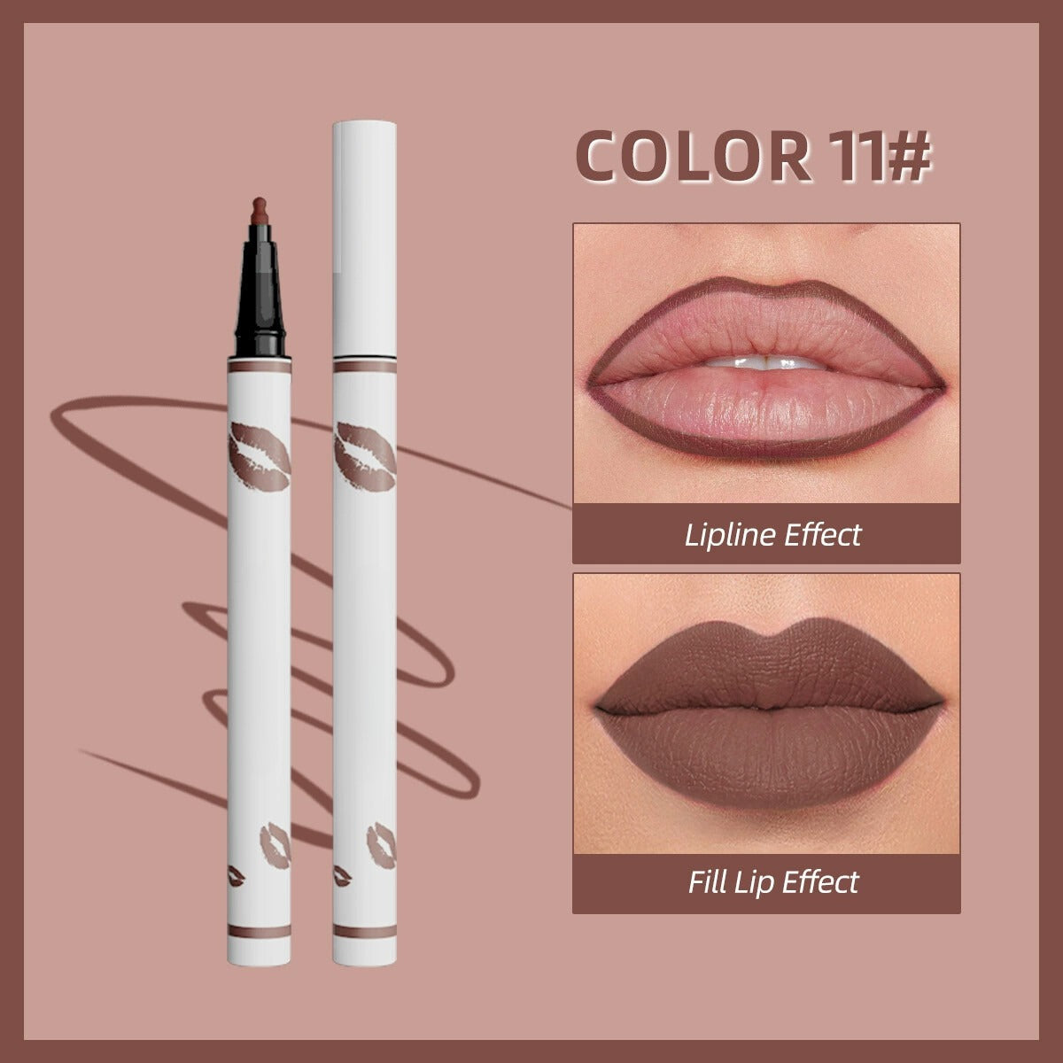 🔥✨اشتري واحد واحصل على الثاني مجانًا💄 محدد شفاه سائل يدوم طويلًا