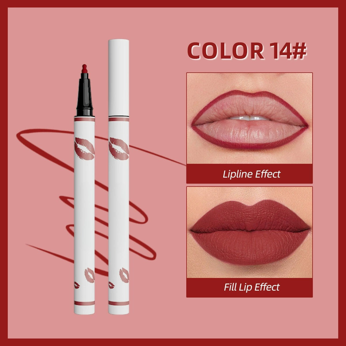 🔥✨اشتري واحد واحصل على الثاني مجانًا💄 محدد شفاه سائل يدوم طويلًا