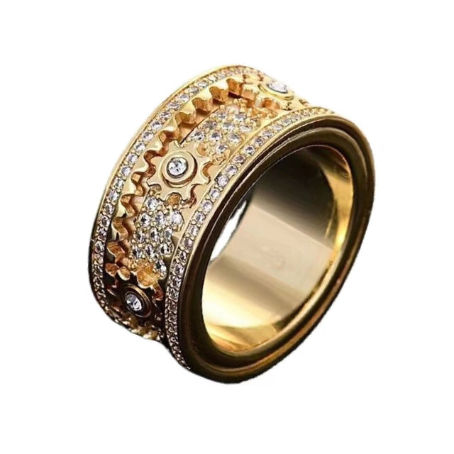 【Fifth Avenue Diamond District】Rotating shimmering diamond ring💎