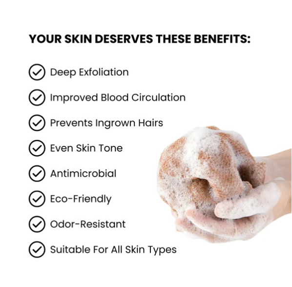 🔥Buy 1 Get 1 Free✨African Exfoliating Net Sponge