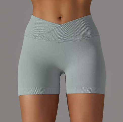 High Waist Stretch Yoga Shorts