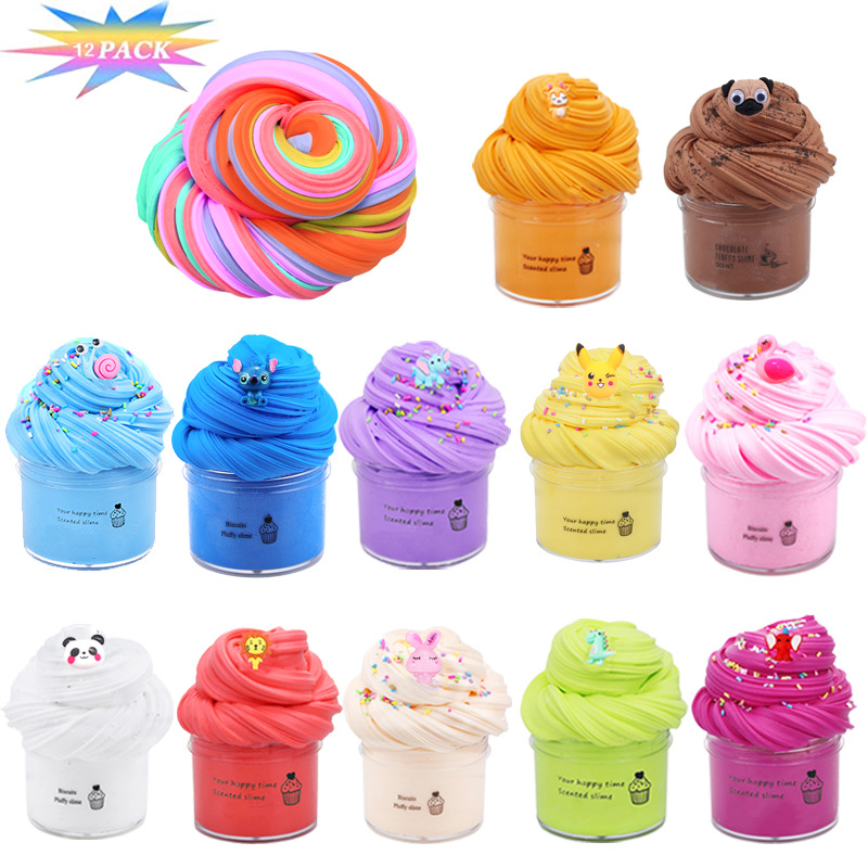 Super Clay Slime DIY Soft & Squishy Clay Scented Slime Sensory Clay