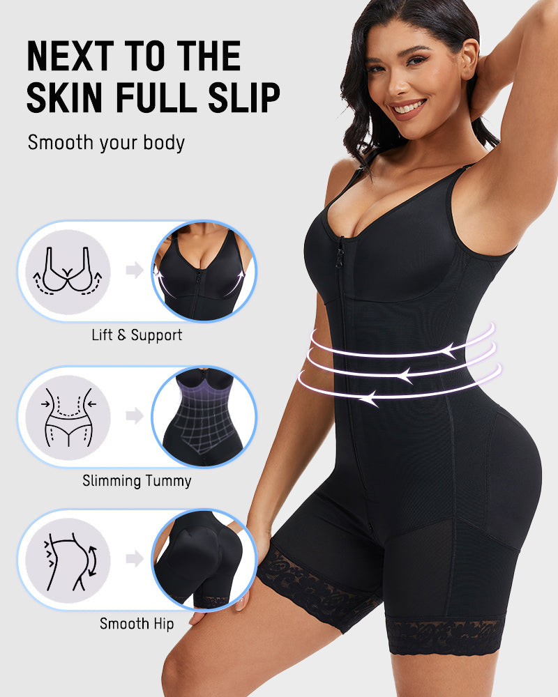 🔥Tummy Control Butt Lifter Shaper with Zipper Crotch Fajas Colombianas