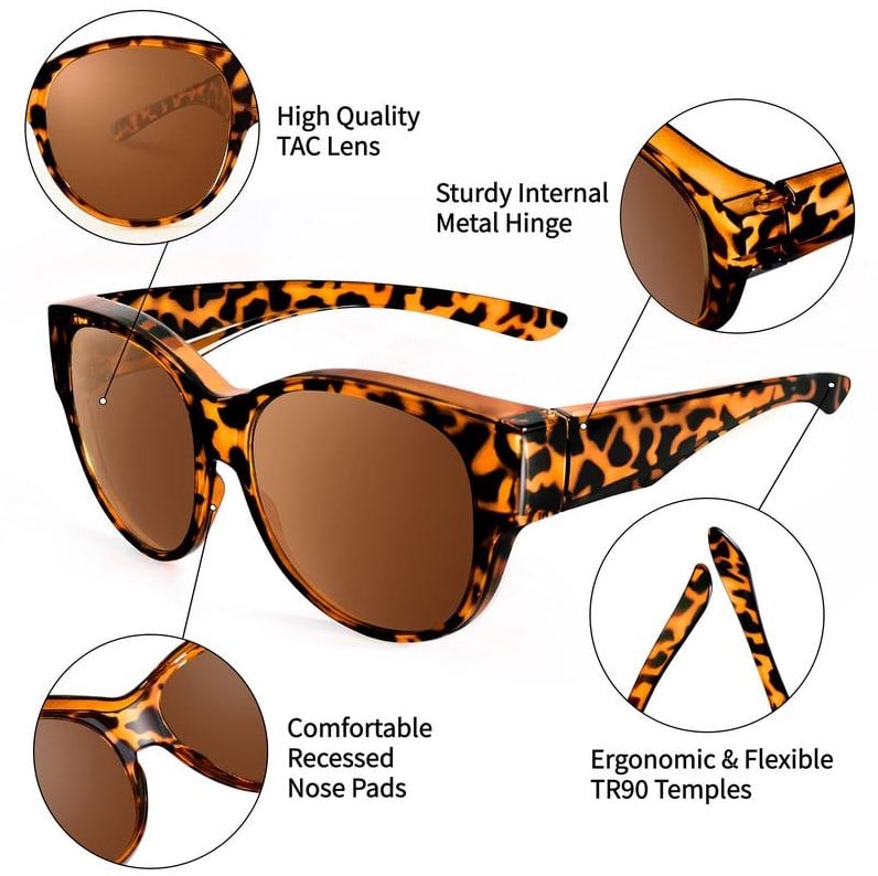 🔥Hot Sale 📢 2025 New Polarized UV400 Protection Trendy Round Cat-eye Sunglasses 😺🕶️