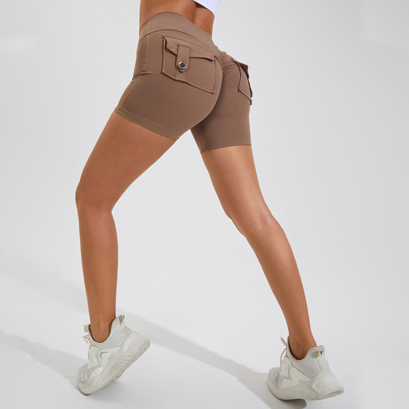 Yoga Shorts With Pockets