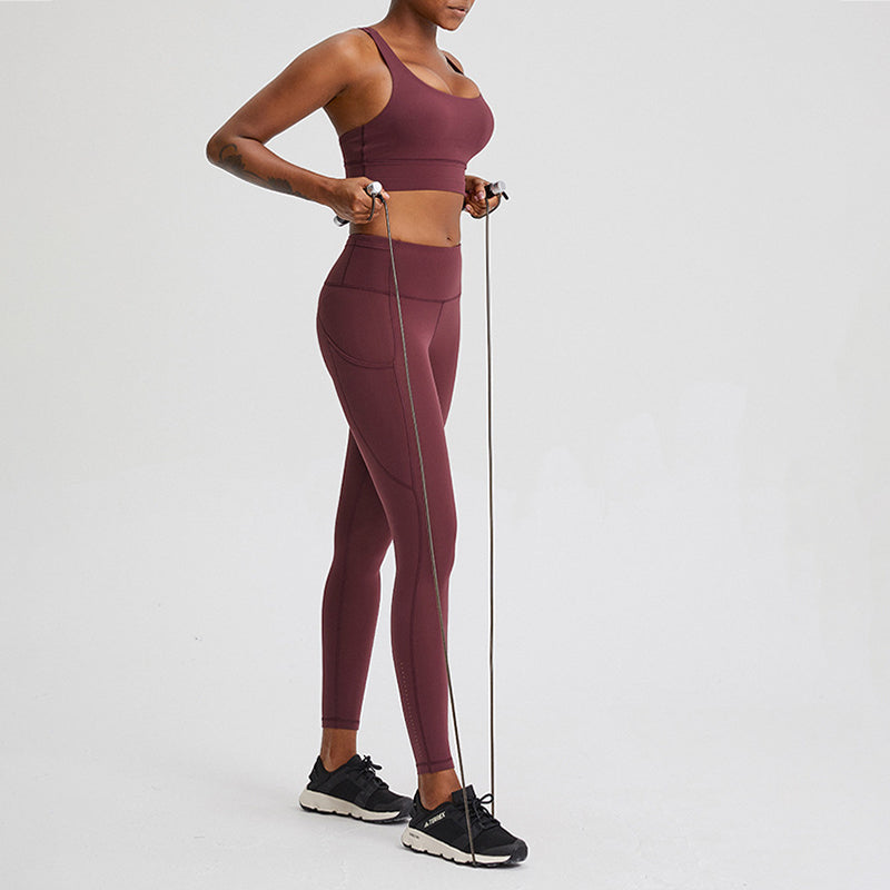 High-Elasticity Leggings with Pockets
