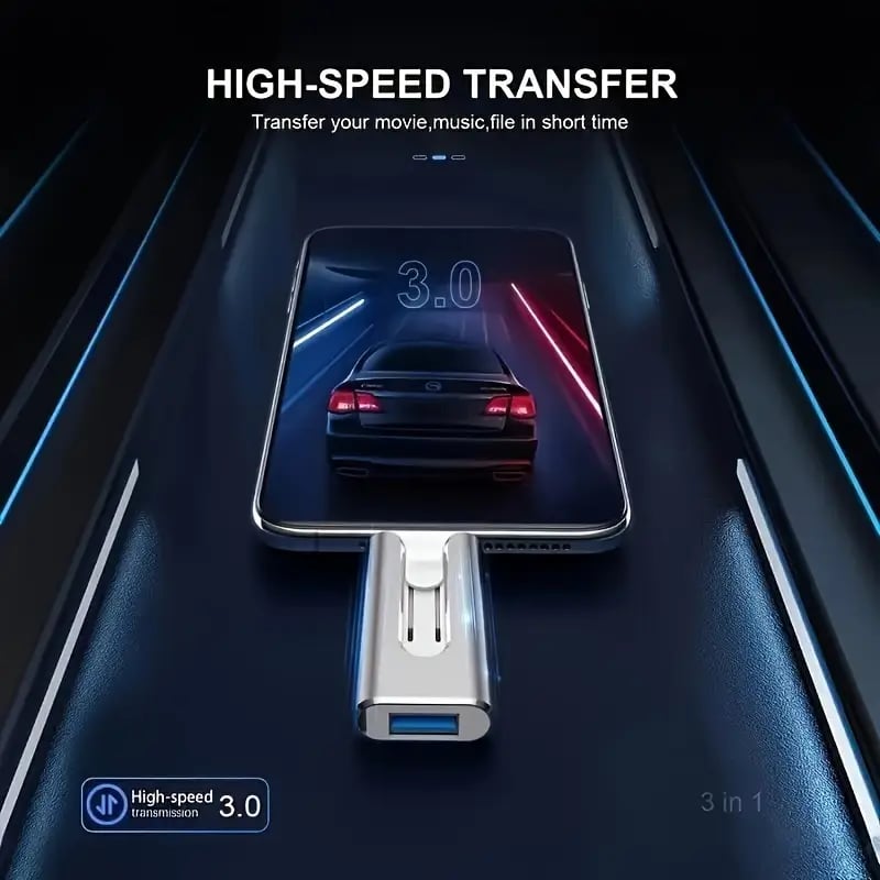 🔥تخفيضات سريعة ٥٠٪! 🔥 محرك أقراص فلاش USB ٤ في ١ بسعة ٣٢ إلى ١ تيرابايت✨للهواتف وأجهزة الكمبيوتر