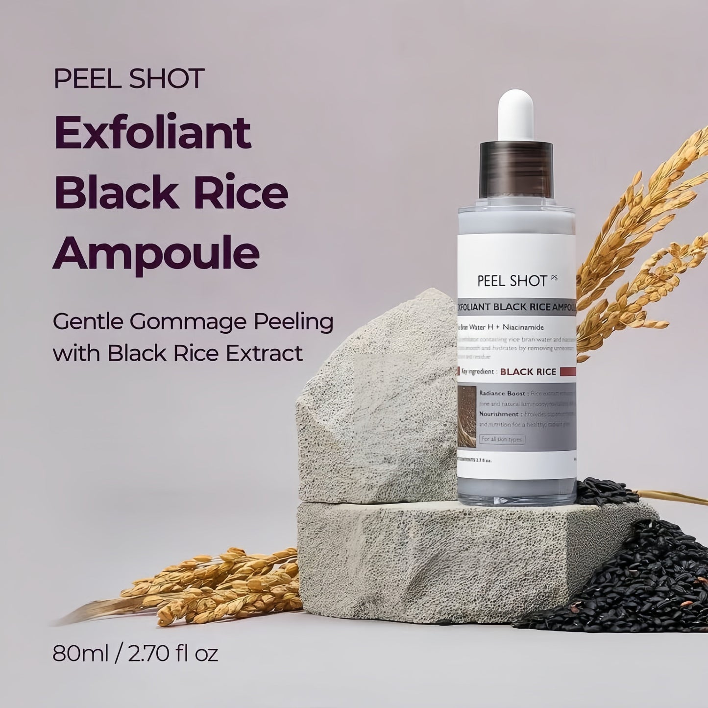 Peel Shot Glow Rice Ampoule Duo - Serums for Brightening, Exfoliating, and Moisturizing🌾