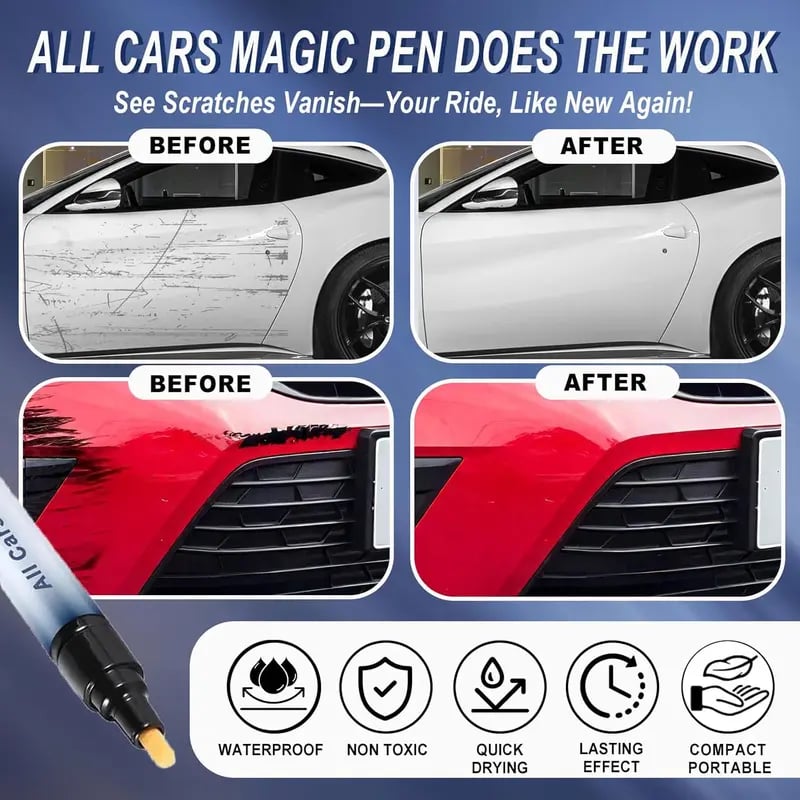 🚗Buy 1 Get 1 Free✨ Magic Car Scratch Removal Pen – Instant Paint Repair & Shine 🛠️🍂