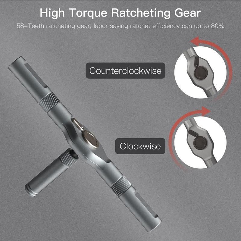 ✨24 in 1 Magnetic Compact and Portable Ratchet Screwdriver Set