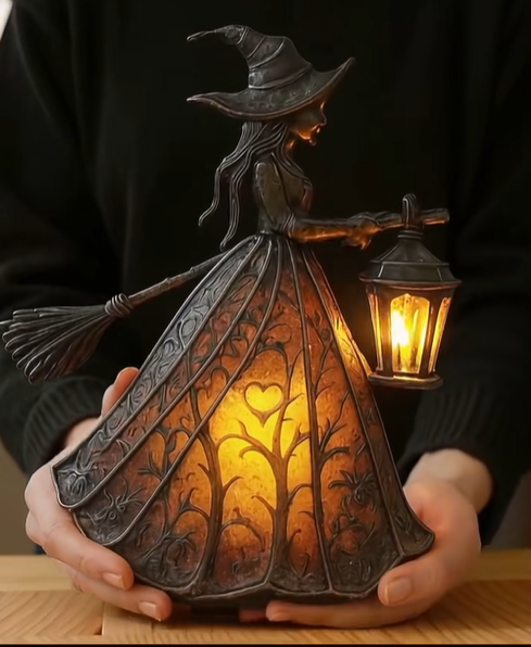🧙🏻♀️Dark Night Witch Lamp🖤Light up the mysterious atmosphere👻