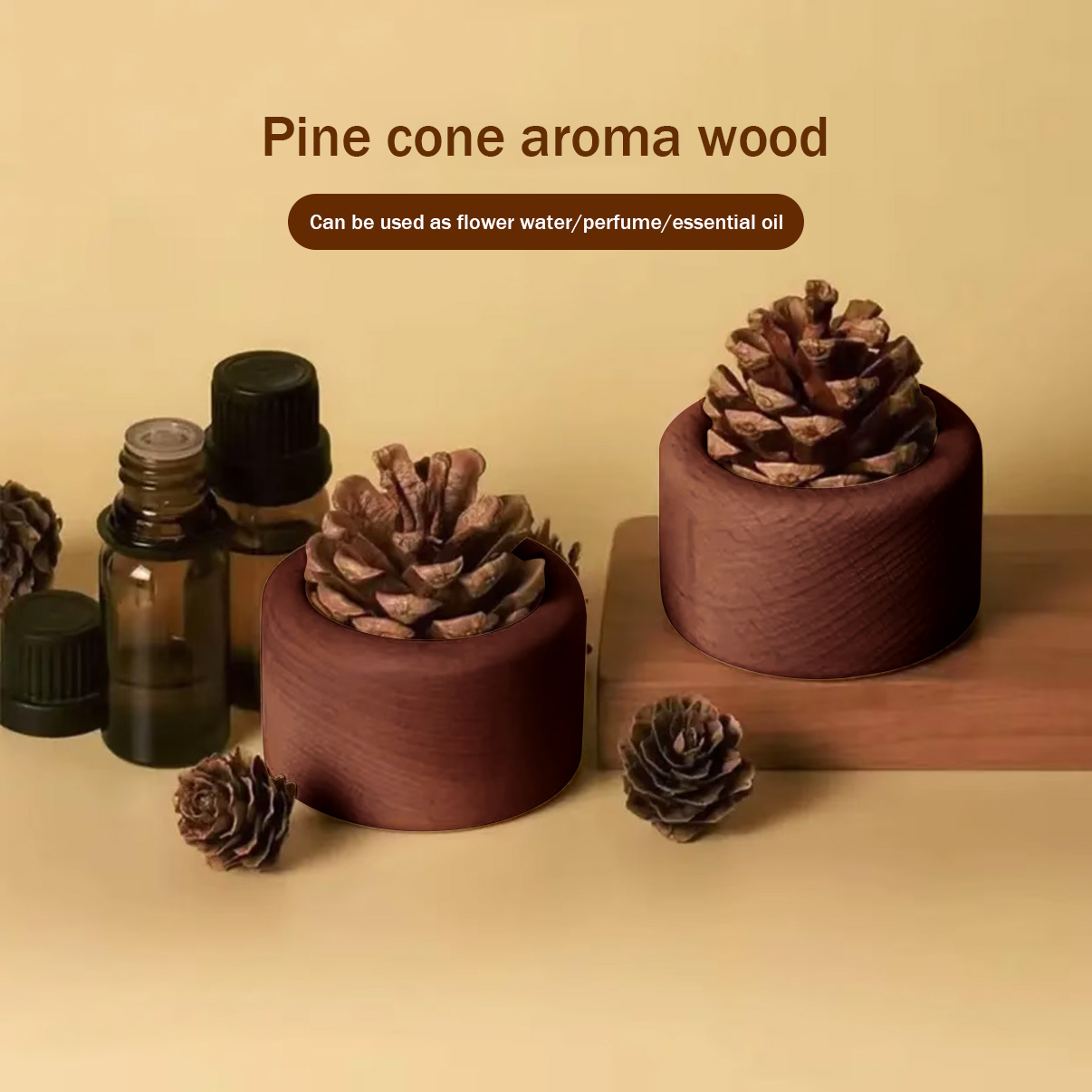 🏡 Improve your sense of happiness at home: Pine Cone Diffuser 🎁