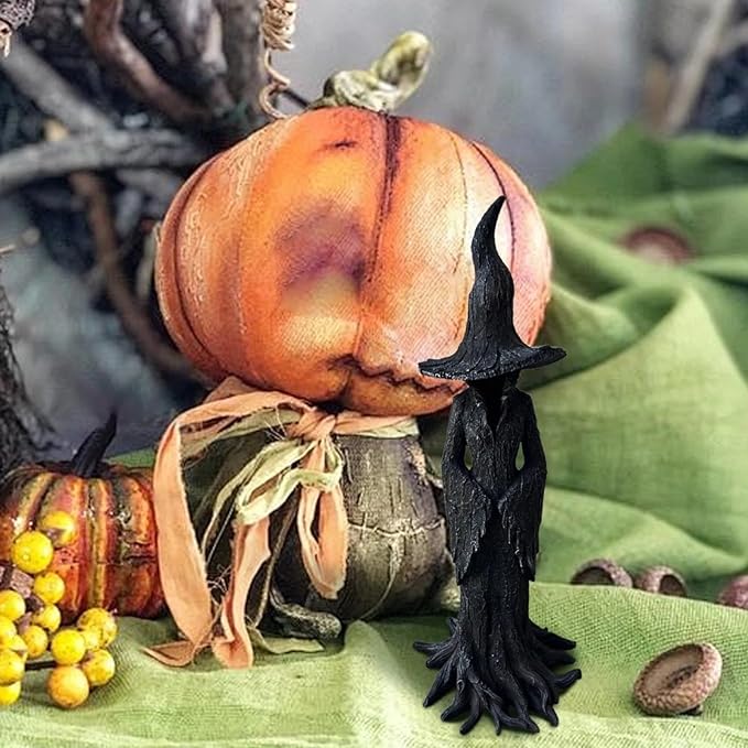 🧙♀️💫Hand-Painted Enchanting Witch Statue: The Guardian of Your Home (✨Same as in the video)