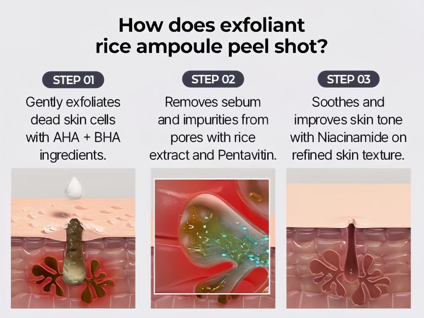 Peel Shot Glow Rice Ampoule Duo - Serums for Brightening, Exfoliating, and Moisturizing🌾