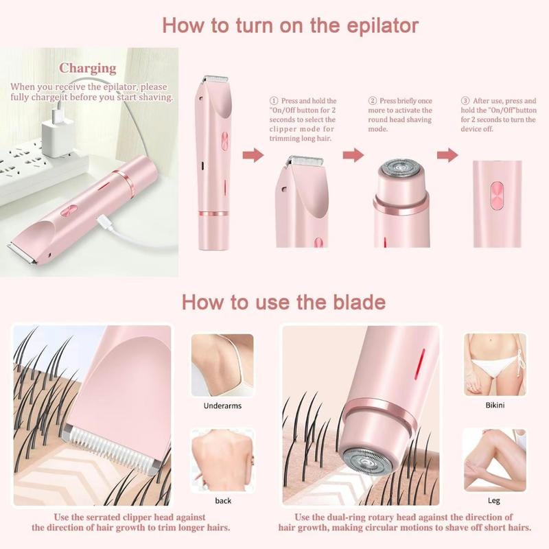 🏆Flash Deal!🔥2-in-1 Women's Body Shaver