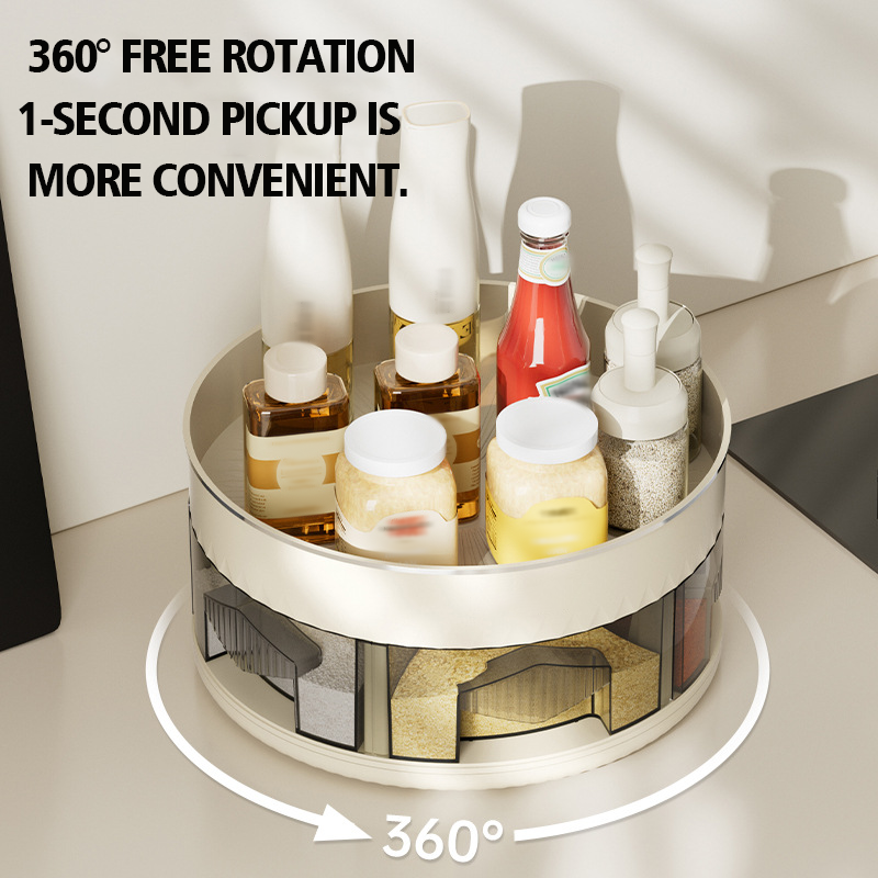 ⏳Time-limited Special⌛360° Rotating Double-Layer Spice Organizer