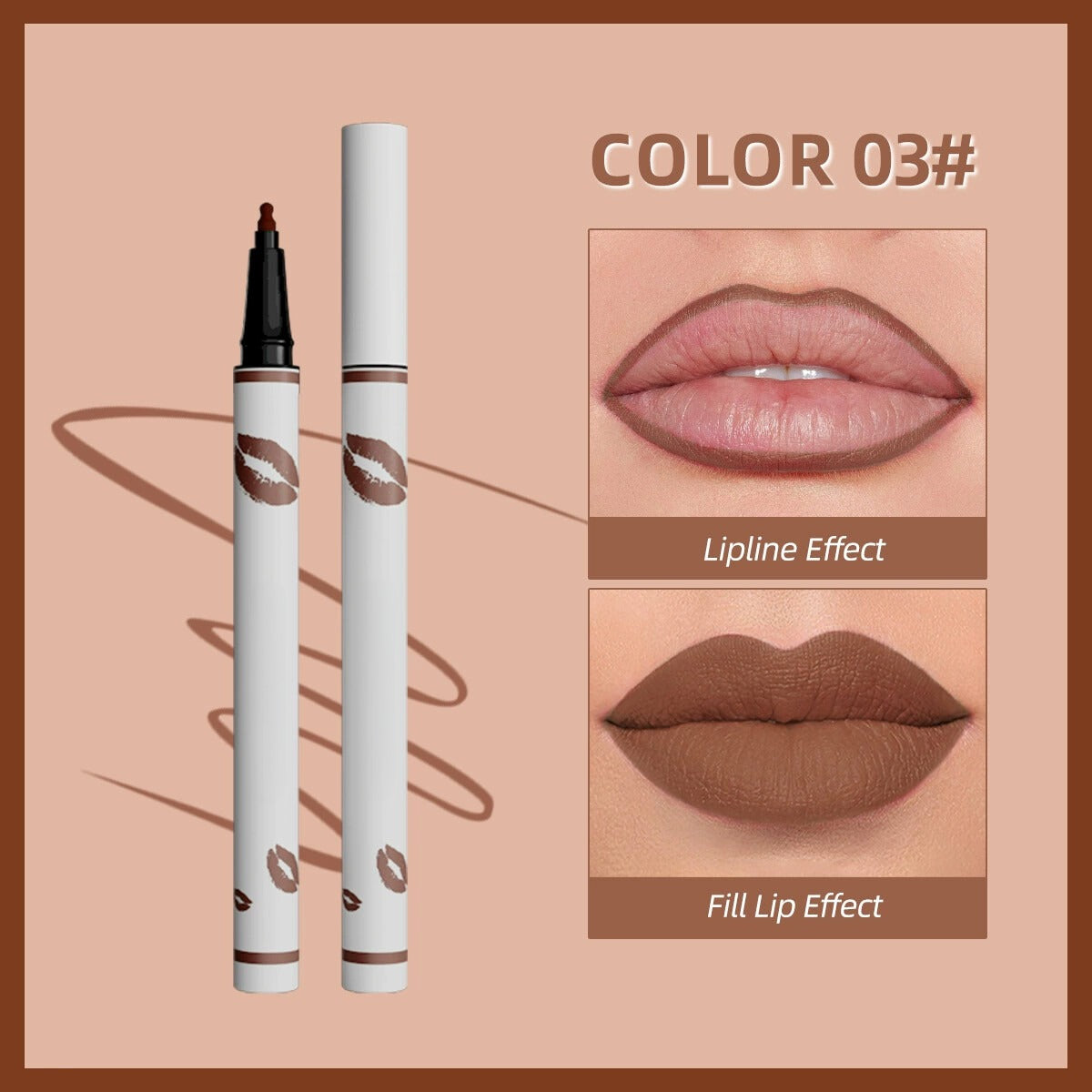 🔥✨اشتري واحد واحصل على الثاني مجانًا💄 محدد شفاه سائل يدوم طويلًا
