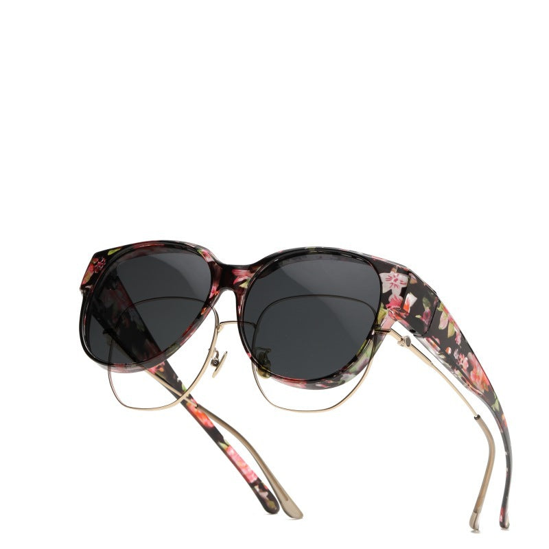 🔥Hot Sale 📢 2025 New Polarized UV400 Protection Trendy Round Cat-eye Sunglasses 😺🕶️