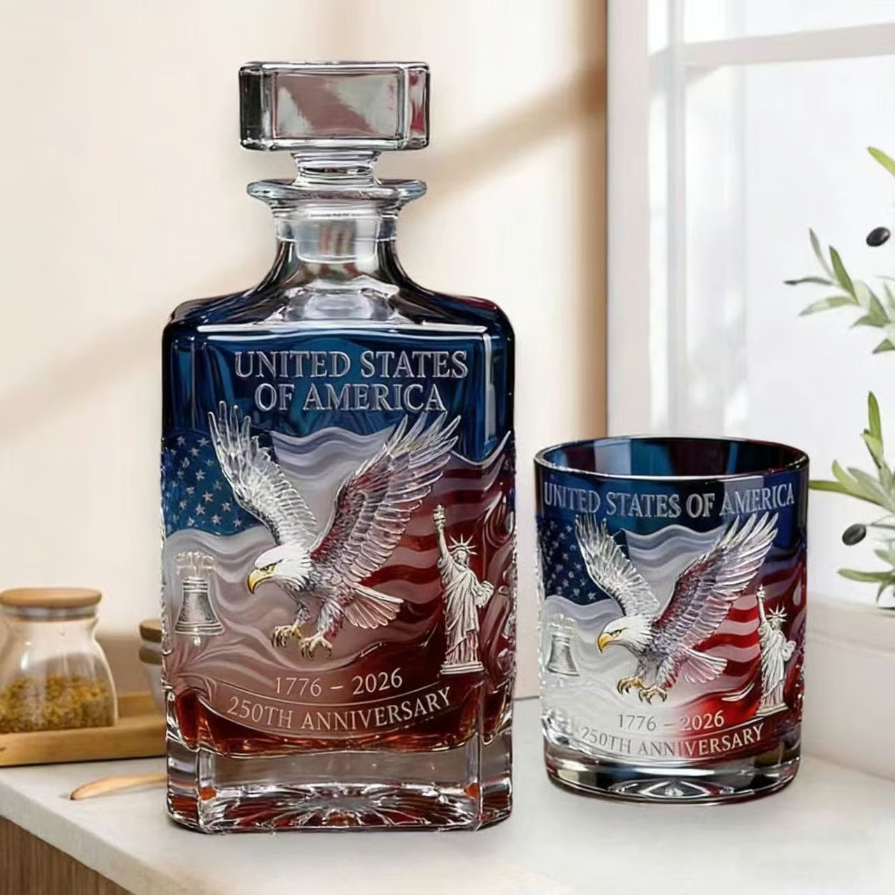 🦅Heritage Edition - 2026 USA 250th Anniversary Commemorative Glass (1776-2026)