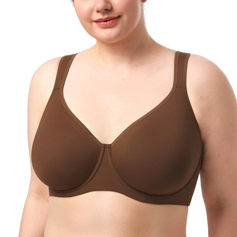 🔥Buy 2 Get 1 Free🔥Soft Plus Size Full Coverage Unlined Minimizer Bra