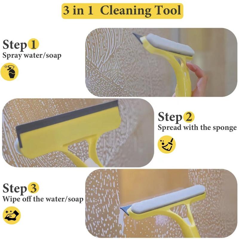 💥Buy 1 Get 1 50% OFF🔥3 in 1 Window Cleaning Scraper