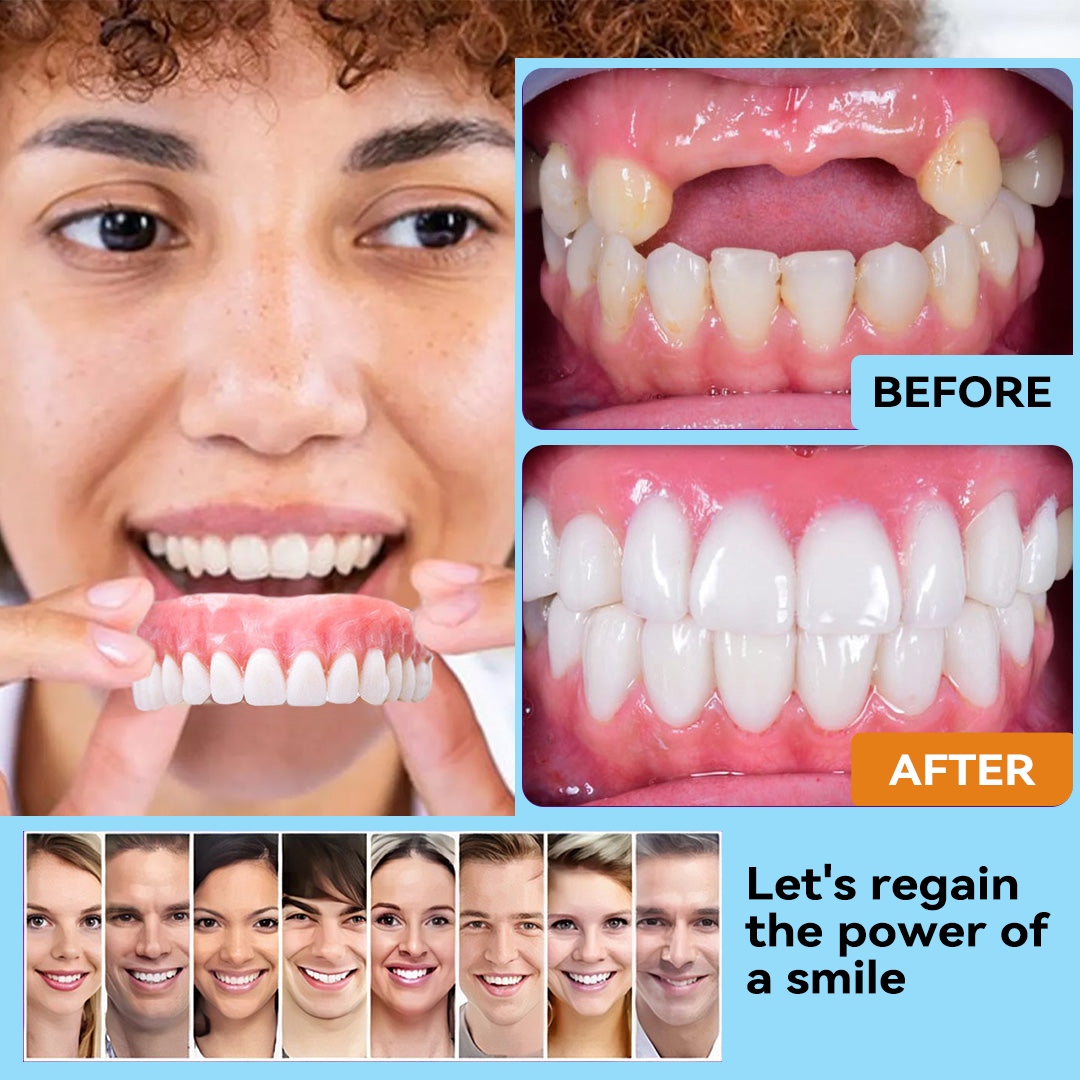 🦷 طقم أسنان سيليكوني قابل لإعادة التبطين (⏰خصم ٧٠٪ لفترة محدودة - آخر ٣٠ دقيقة ⏰)