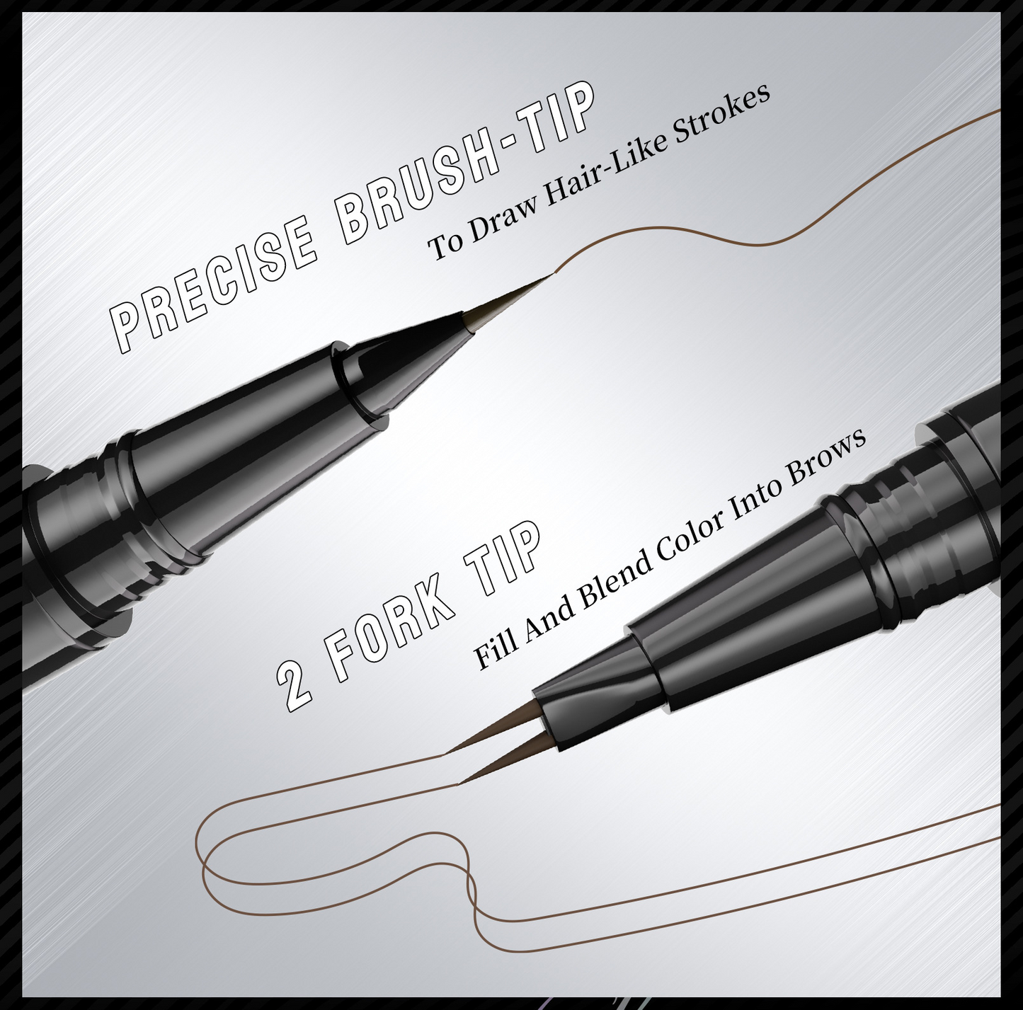 🔥Discount (Today Only)🔥 Achieve Perfect Brows Instantly✨2-in-1 Dual-Ended Eyebrow Pen