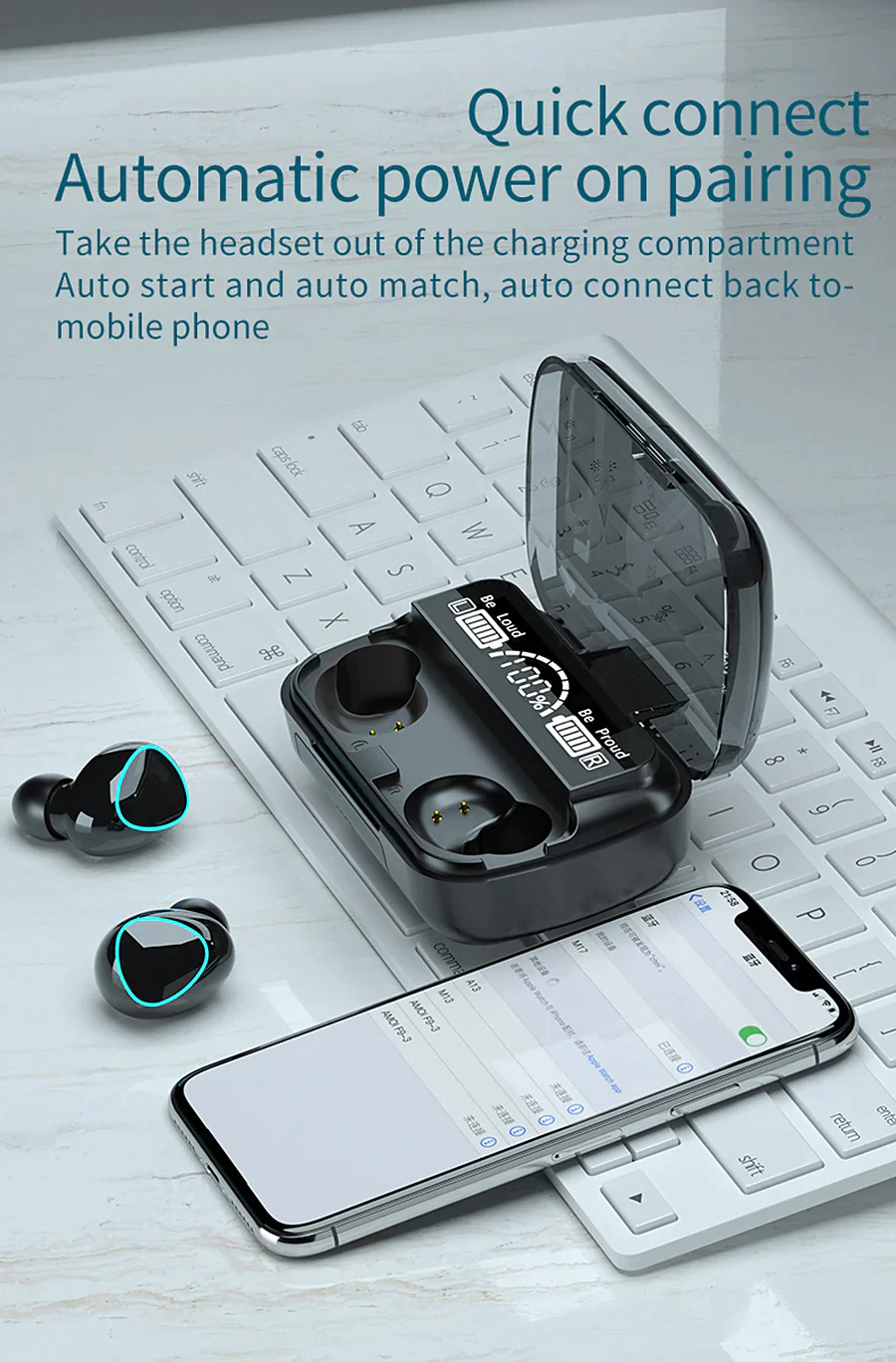 Flash Sale💥Only a few Left!🔥2026 NEW M10 Waterproof TWS Bluetooth 5.1 Earphones Charging Box