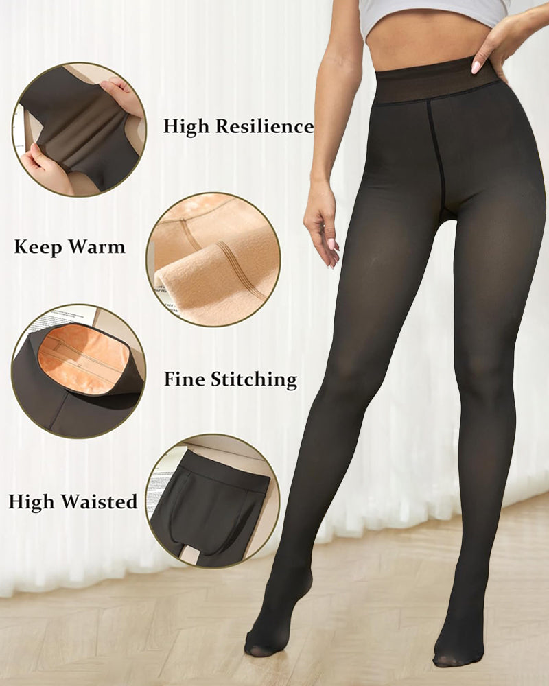 🔥Buy 2 Get 30% Off🔥Translucent Fleece Lined Tights