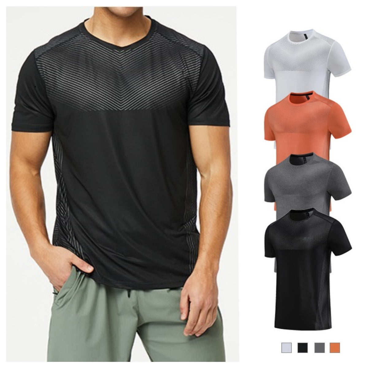 Men's Sports Quick-drying Tops - White