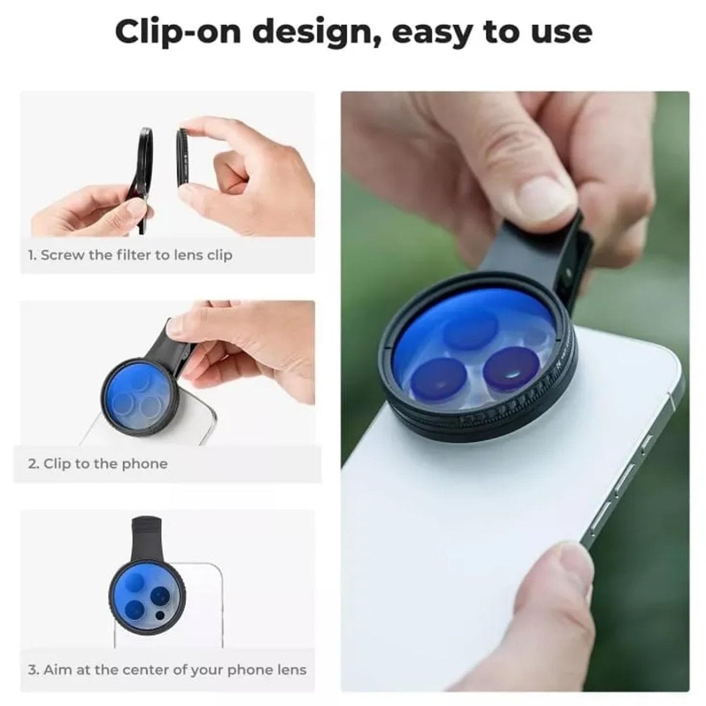 🔥Best Seller – Now 50% OFF🎁52mm Polarized Smart Phone