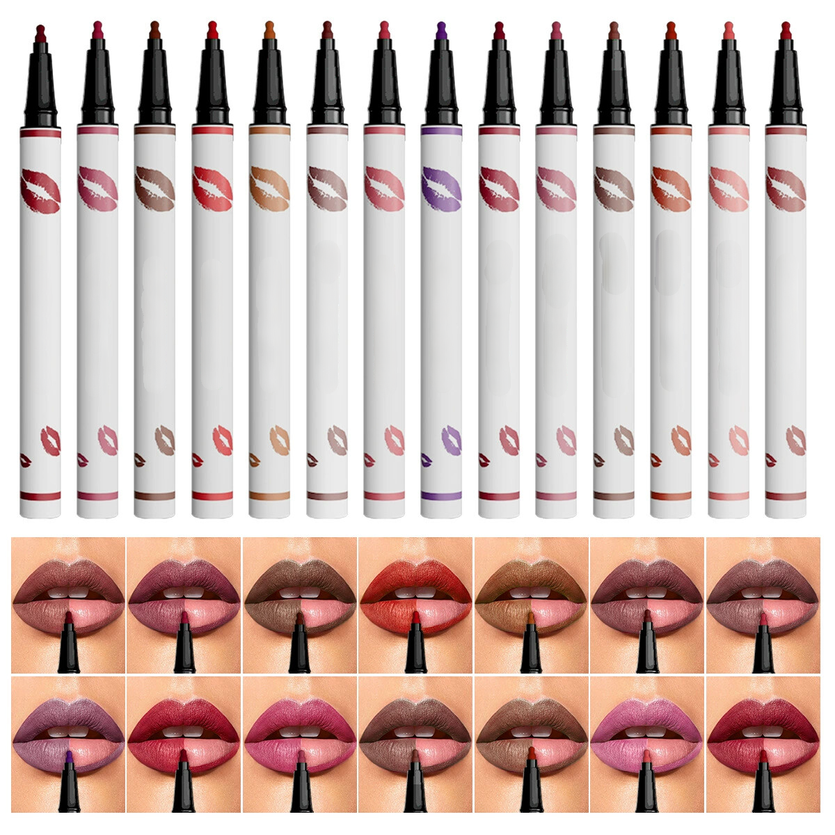 🔥✨اشتري واحد واحصل على الثاني مجانًا💄 محدد شفاه سائل يدوم طويلًا