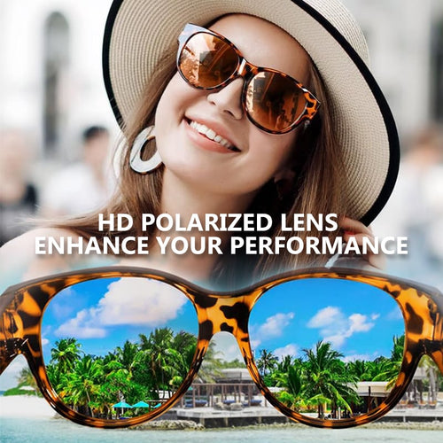 🔥Hot Sale 📢 2025 New Polarized UV400 Protection Trendy Round Cat-eye Sunglasses 😺🕶️