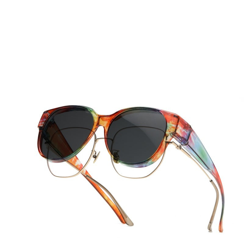🔥Hot Sale 📢 2025 New Polarized UV400 Protection Trendy Round Cat-eye Sunglasses 😺🕶️