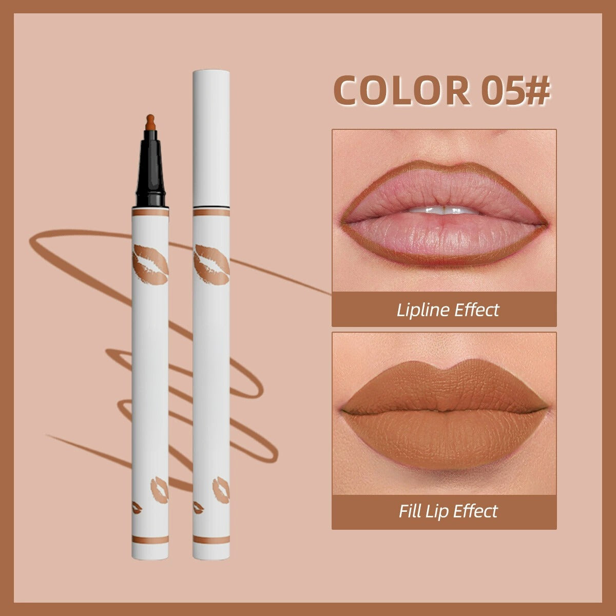 🔥✨اشتري واحد واحصل على الثاني مجانًا💄 محدد شفاه سائل يدوم طويلًا