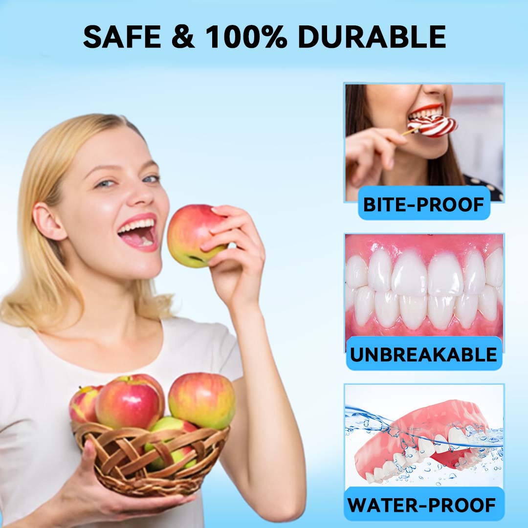 🦷 طقم أسنان سيليكوني قابل لإعادة التبطين (⏰خصم ٧٠٪ لفترة محدودة - آخر ٣٠ دقيقة ⏰)