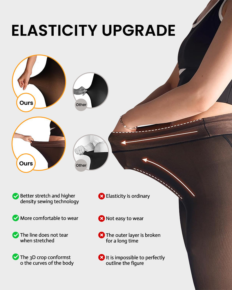 🔥Buy 2 Get 30% Off🔥Translucent Fleece Lined Tights