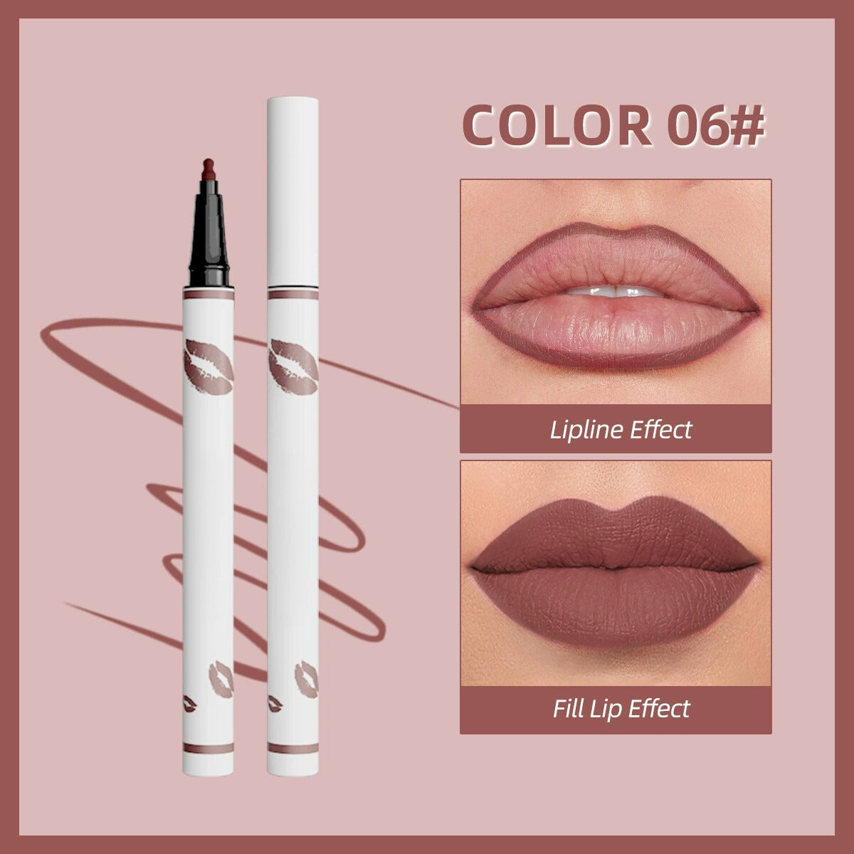 🔥✨اشتري واحد واحصل على الثاني مجانًا💄 محدد شفاه سائل يدوم طويلًا