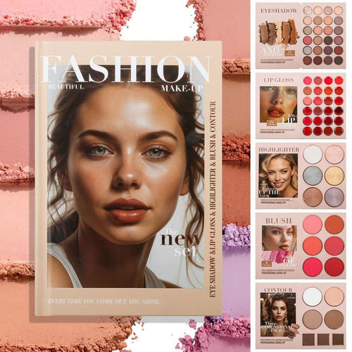 🏆Grab 60% Off Now!⏰ 24-Color Eyeshadow Palette - 5-Layer Book-Style Makeup Palette