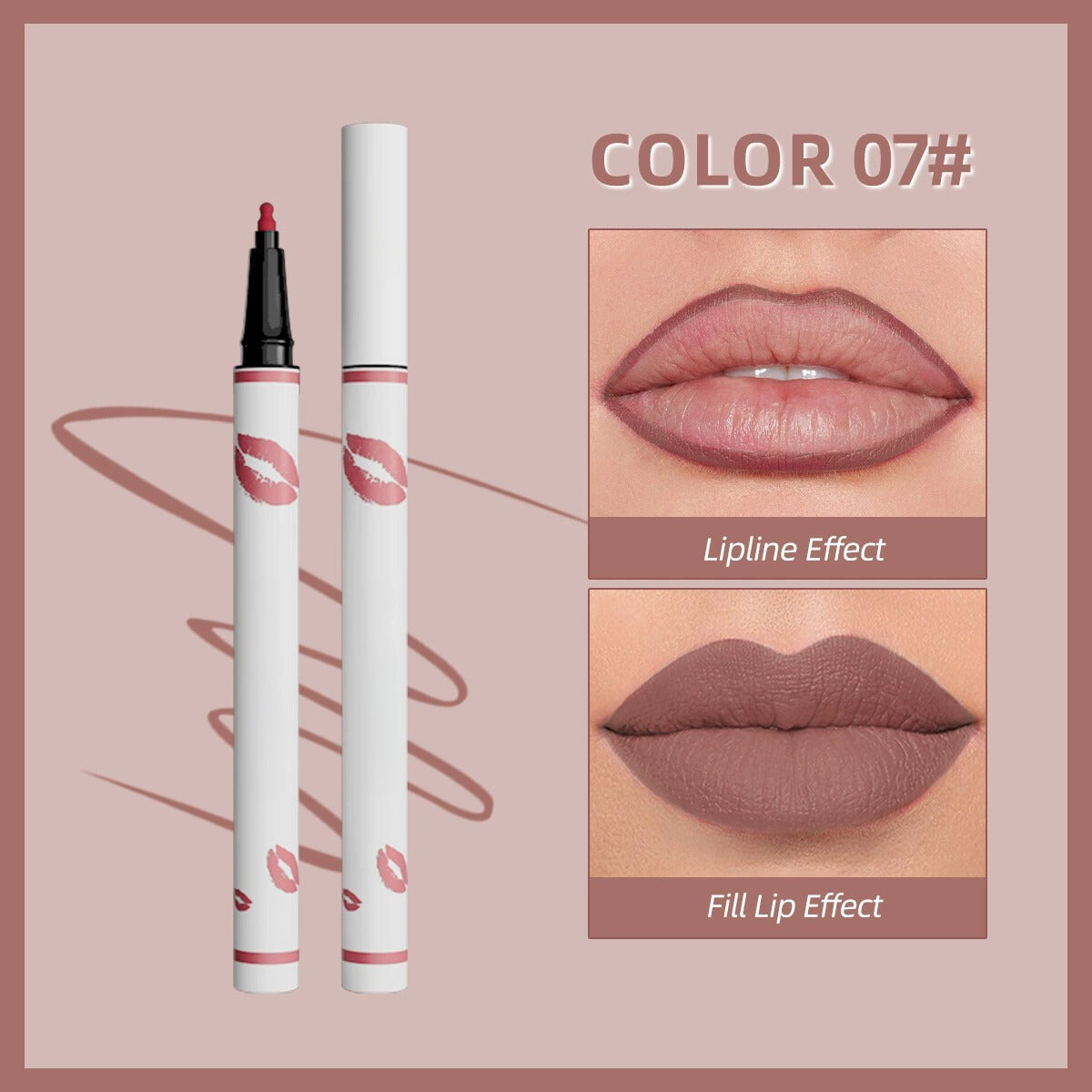 🔥✨اشتري واحد واحصل على الثاني مجانًا💄 محدد شفاه سائل يدوم طويلًا