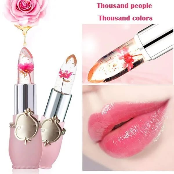 🏆اشتري واحدًا واحصل على الثاني مجانًا💄أحمر شفاه كريستال جيلي فلاور متغير اللون