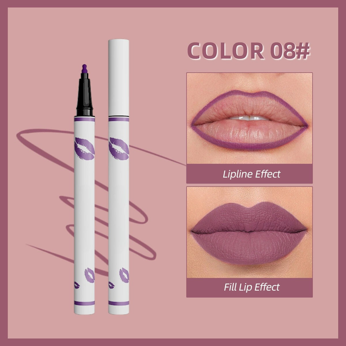 🔥✨اشتري واحد واحصل على الثاني مجانًا💄 محدد شفاه سائل يدوم طويلًا