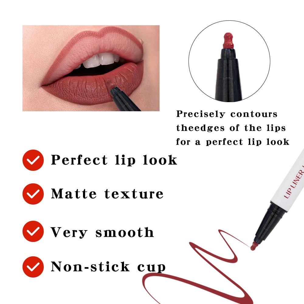 🔥✨اشتري واحد واحصل على الثاني مجانًا💄 محدد شفاه سائل يدوم طويلًا