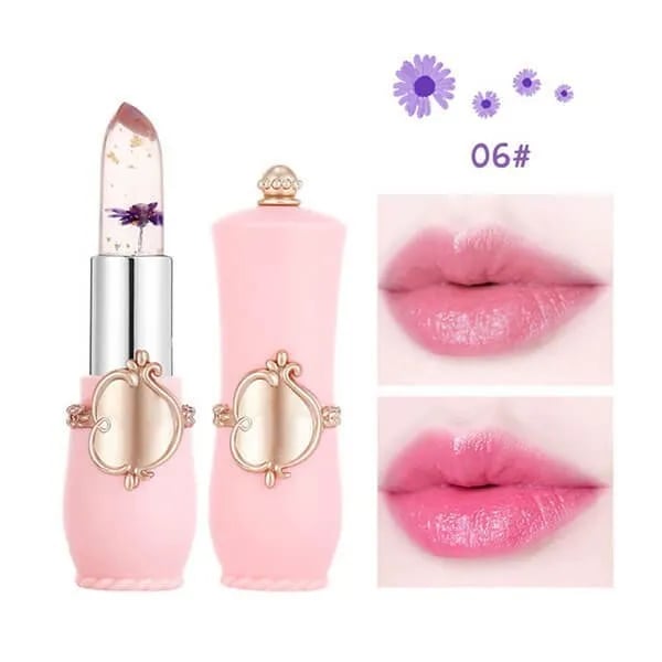 🏆اشتري واحدًا واحصل على الثاني مجانًا💄أحمر شفاه كريستال جيلي فلاور متغير اللون