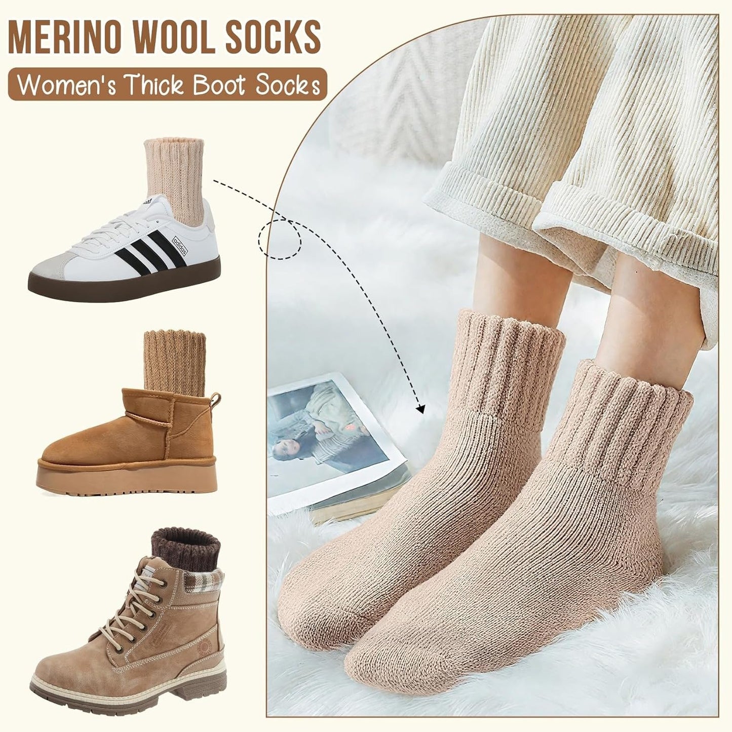 🏆 Buy 3 Get 2 Free - Women's Solid Mid-calf Socks