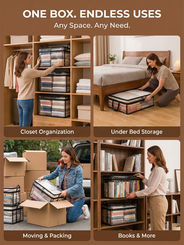 🏆 Award-Winning 29L Clear Storage Bag: Military-Grade Protection • 100% Dust-Proof • Save 50% Space • 30-Day Money Back Guarantee • Get 2 Free Today! 🚚