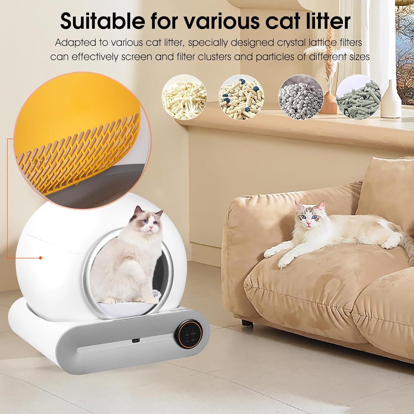 💥Flash Sale😸Self Cleaning Automatic Cat Litter Box