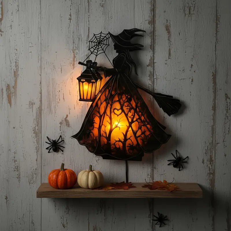 🧙🏻♀️Dark Night Witch Lamp🖤Light up the mysterious atmosphere👻
